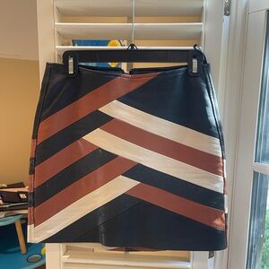Blank NYC Black, Brown, and Cream Mini Skirt